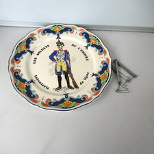 assiette decorative les soldats de l'empire le moulin des loups