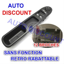 BOUTON INTERRUPTEUR LEVE VITRE POUR PEUGEOT 207, C3 PICASSO C3, 96642445XT