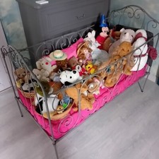 lit de bébé en fer forgé rénové