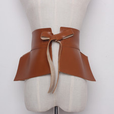 Ceinture Large En Cuir
