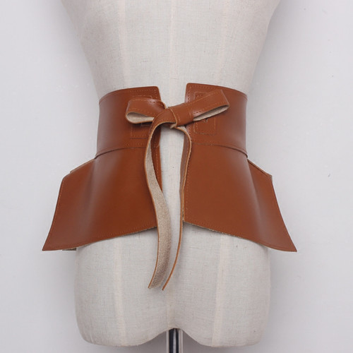 Ceinture large cuir - ceinture, en