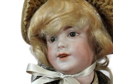 POUPÉE JUMEAU. SFBJ 238 PARIS 4. TÊTE PORCELAINE. ROBES ORIGINALES. FRANCE. XIX.