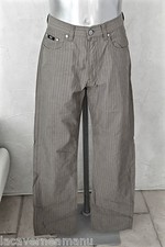 joli pantalon marron rayé