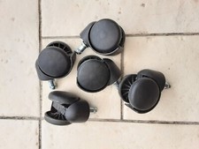 5 Roues/ Roulettes  de Fauteuil ou de Meuble