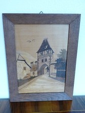 Superbe TABLEAU MARQUETERIE