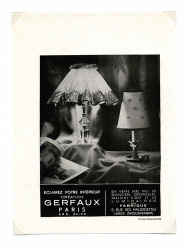 1940 publicité pour lampe - 1940,