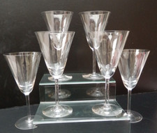 Cristal de Sèvres -  6 Verres à Eau, Vin - H 17,5 cm - Signé
