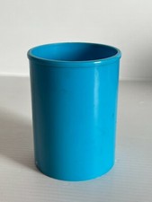 Pot à crayons bleu vintage