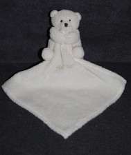 🍀Doudou Ours Ecru Mouchoir BABYNAT BABY'NAT Crème Ancien  Modèle Peluche TTBE