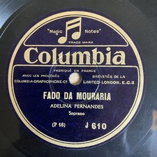78t Adelina Fernandes Fado Da Mouraria, Fado De Beja J610 Columbia
