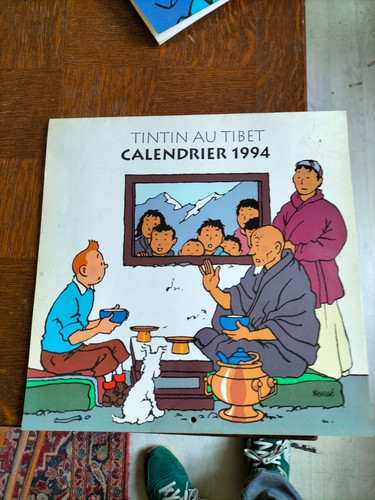 Calendrier 1994 tintin - calendrier,