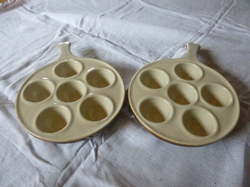 Deux plats escargot -  deux,