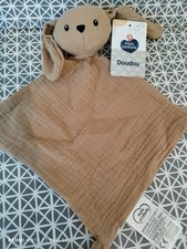 Doudou plat lapin beige lange