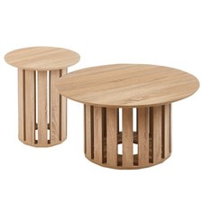 Lot de 2 Tables Basses Rondes