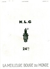 Publicité ancienne Bougie KLG