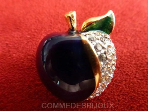 Broche vintage pomme style - broche,