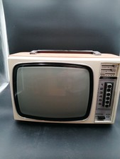 Télévision Caravane Vintage Orange,Années 1970, TV 3200