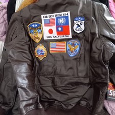 bomber TOP GUN cuir véritable