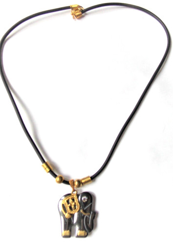 Collier pendentif pierres - collier, en