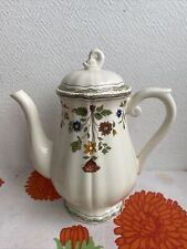 Ancienne Théière Cafetière Porcelaine Gien Moustiers Olerys Fleur Deco 