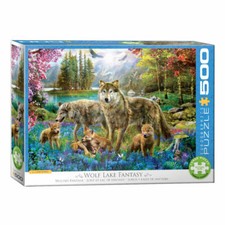 Eurographics Puzzle Lac de Loup Fantaisie, Fantaisie, 500 pièces, 68 x 48 cm,...