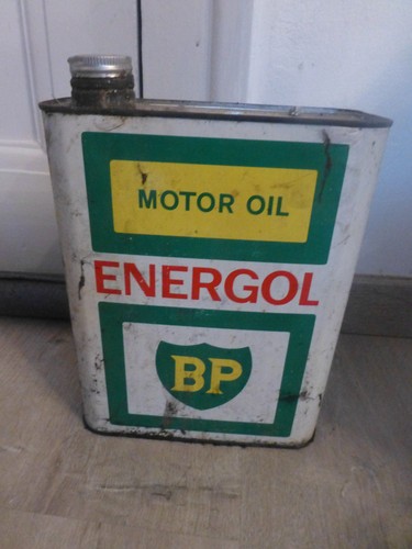Ancien bidon huile energol - ancien, bp