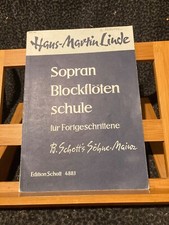 Hans-Martin Linde Sopran Blockflöten Schule Methode flûte a bec sop. Schott