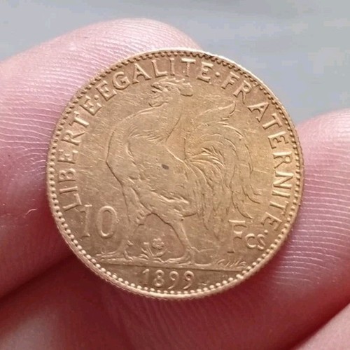 Francs marianne coq - or,