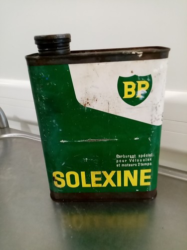 Ancien bidon solexine - bp, solex