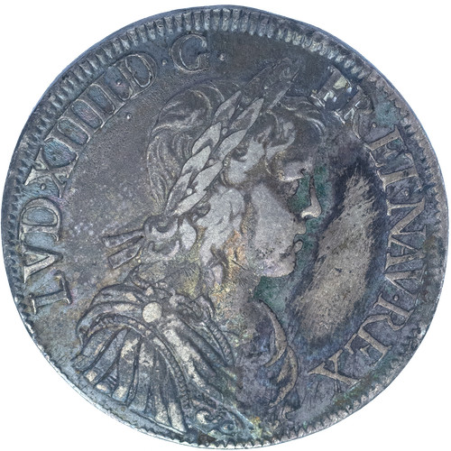 Louis xiv écu mèche - louis, xiv-Écu