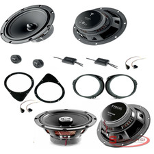Kit 6 HP enceintes haut-parleurs FOCAL pour FIAT 500 cinquecento avec adaptateur