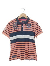 GEOGRAPHICAL NORWAY Polo Dames Haut T EU 36 orange clair-bleu-blanc
