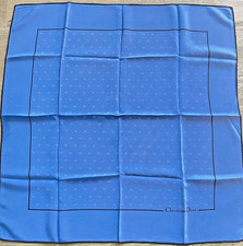 Foulard/Carré/Shawl★CHRISTIAN DIOR soie★hand rolled-34g★Silk SCARF schal