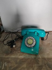 Téléphone filaire à cadran rotatif de style classique  rétro Non Testé 