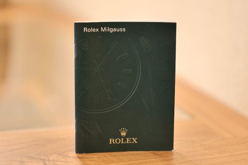 Booklet rolex milgauss - booklet,