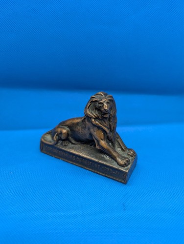Sculpture lion bronze - sculpture,