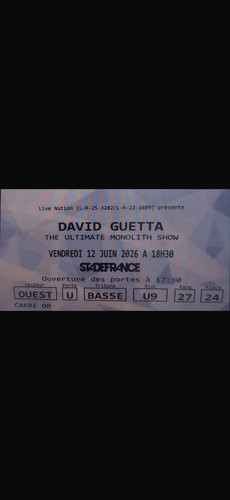 Places concert david guetta - concert,