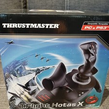 T flight Hotas X usb joystick manette des gaz PS3 et PC tres bon etat boite orig