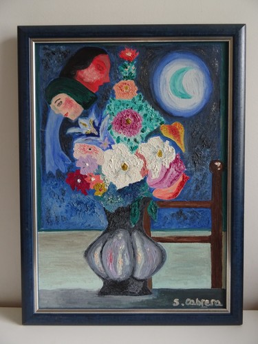 Tableau bouquet fleurs - tableau,