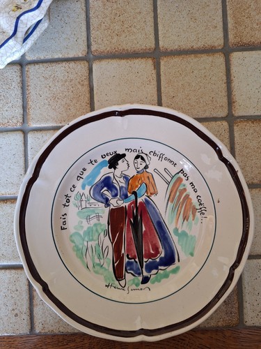 Assiette décorative vintage