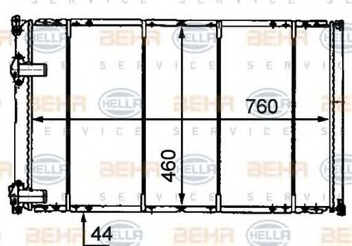 Hella 8mk376718 231 radiateur - 8mk376718-231,