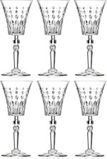 Goblet - Red Wine Glass - Water Glass - Stemmed Glasses - Set of 6 Goblets - Cry