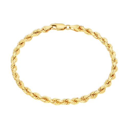 14k jaune 4mm - diamant, coupe