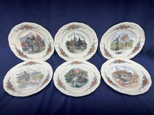 6 anciennes assiettes à