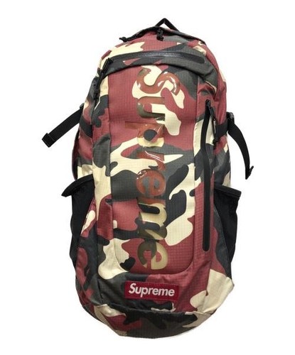 Sac dos camouflage rouge - à,
