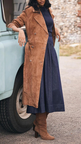 Trench femme cuir - trench,