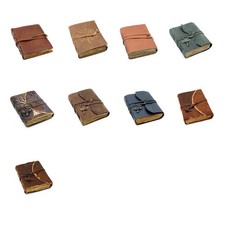 Cahier En Cuir Vintage Fait