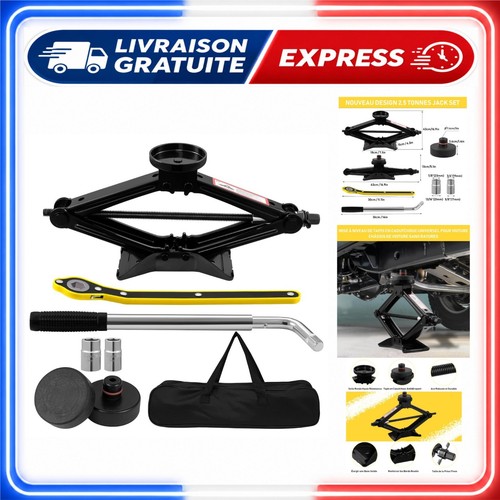 Cric voiture portable avec - cric, 3t