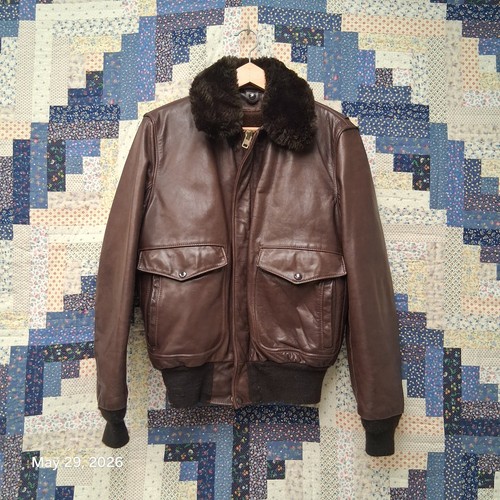 Schott leather flight bomber - leather,