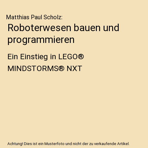 Roboterwesen bauen und